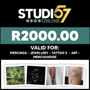 STUDIO57 VOUCHER – R2000.00